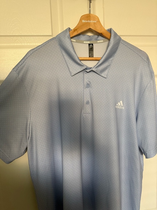 adidas Other - adidas Light Blue Men’s Golf Polo with Logo